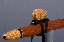 Leopardwood Native American Flute, Minor, Mid A#-4, #J61D